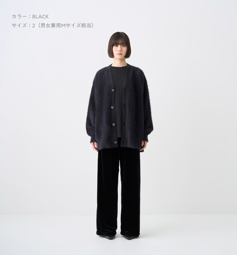 GOLD BUTTON SHAGGY CARDIGAN(受注予約受付終了) – ABYTS