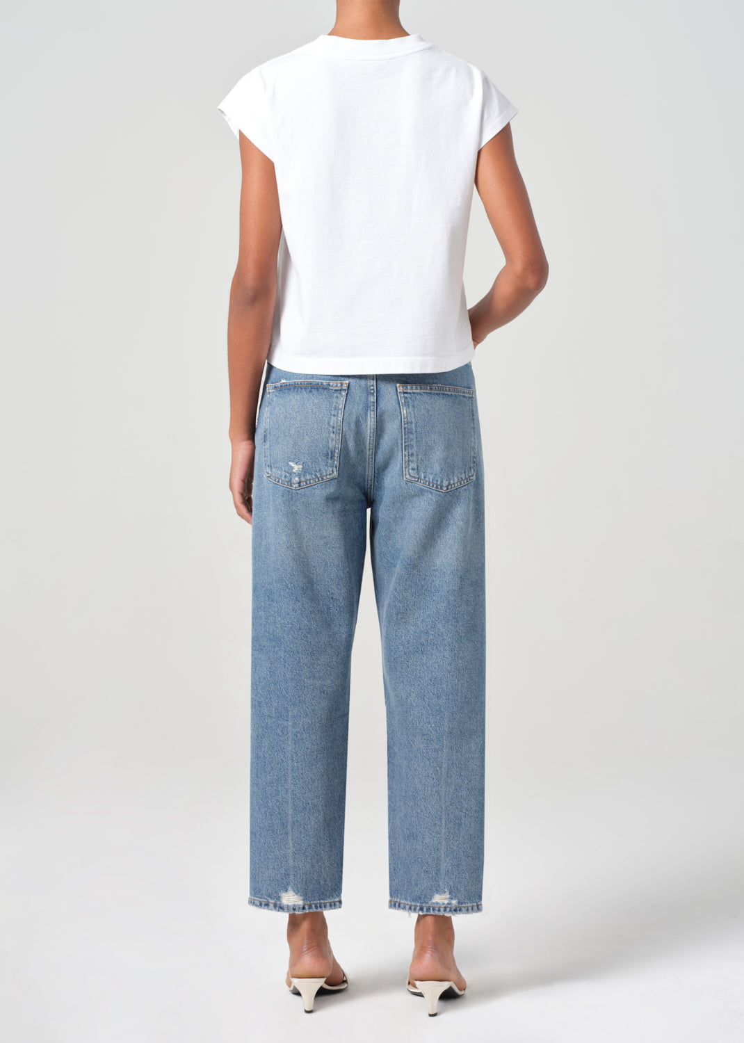 90's Crop Mid Rise Straight in Hooked – AGOLDE