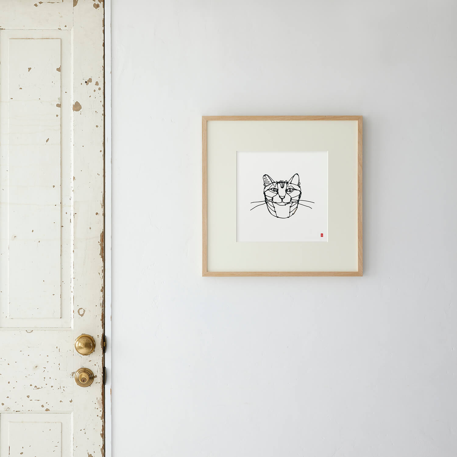 HAyU. Manabu Ogawa 小川学 猫の壁面用プレート HAyU. Manabu Ogawa