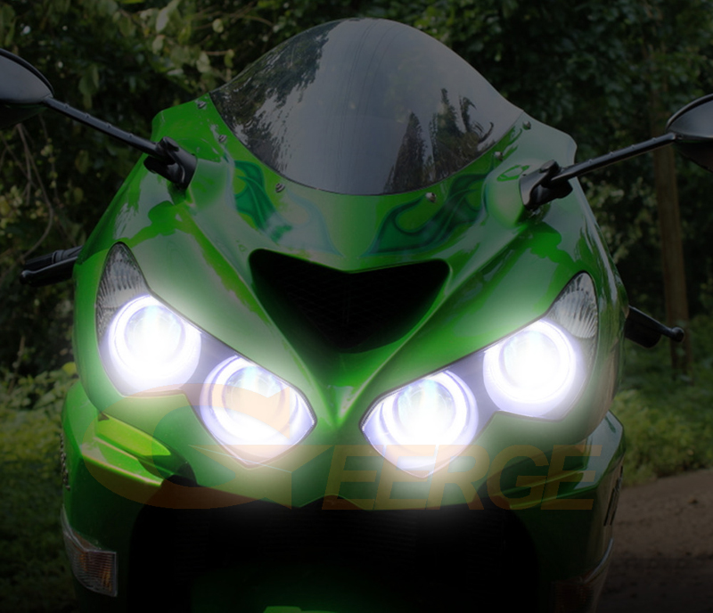 For Kawasaki Ninja ZX14 Zx14r ZZR1400 Ultra Bright COB Led Angel