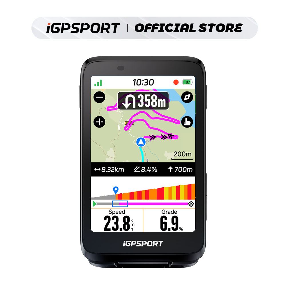 iGPSPORT BiNavi タッチスクリーン GPS バイクコンピュータ総合バイク