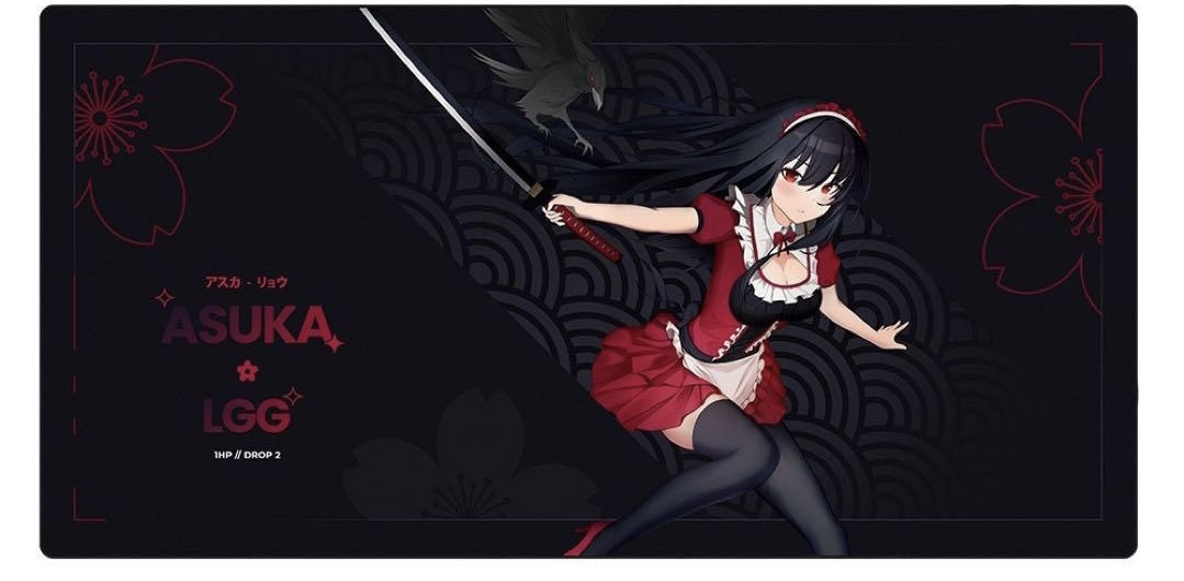 Yuki aim-強化ガラス製ゲーミングマウスパッド,Katana 2023シリーズ