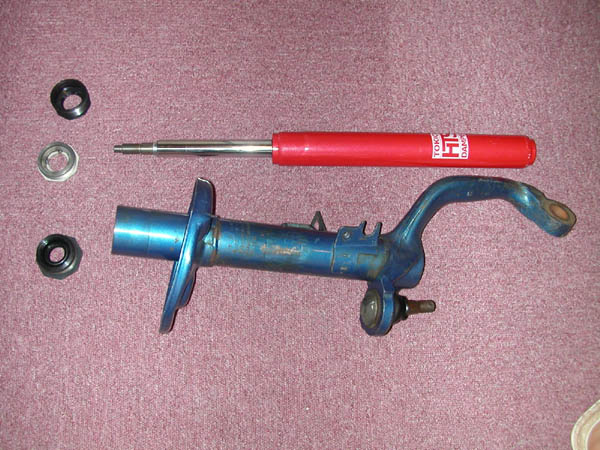 AE86用HTSダンパーのAE111スーパーストラットへの流用