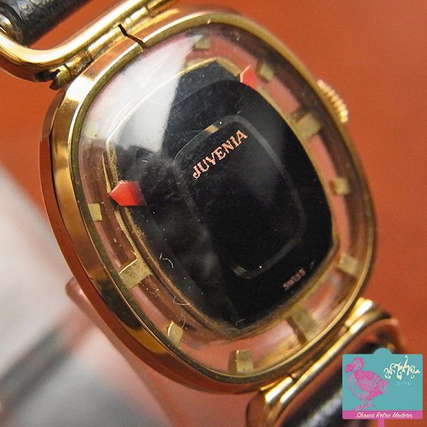 ジュベニア JUVENIA ミステリーダイヤル スケルトン レディース 手巻き