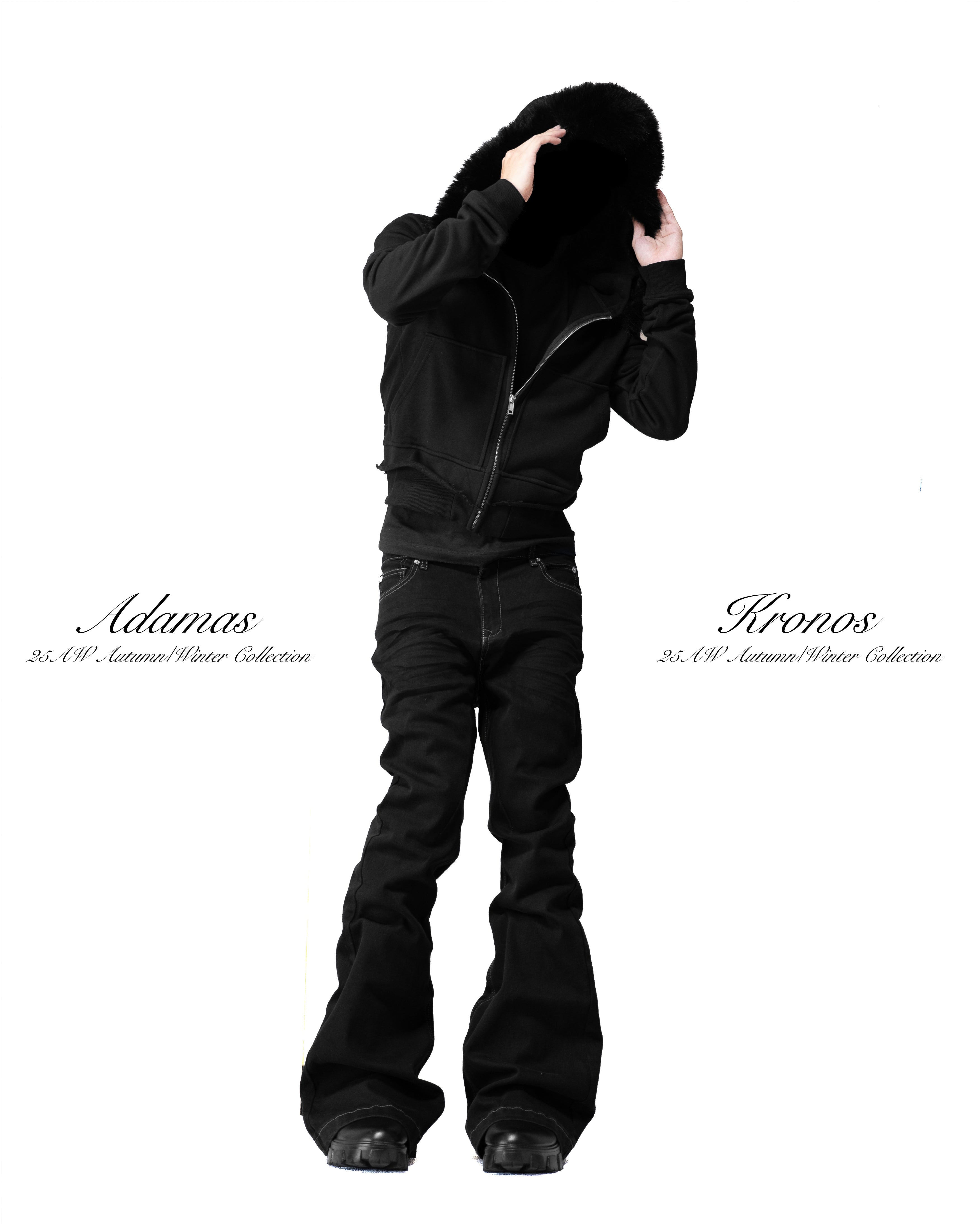 FLARED BLACK STRETCH PANTS – ADAMAS KRONOS