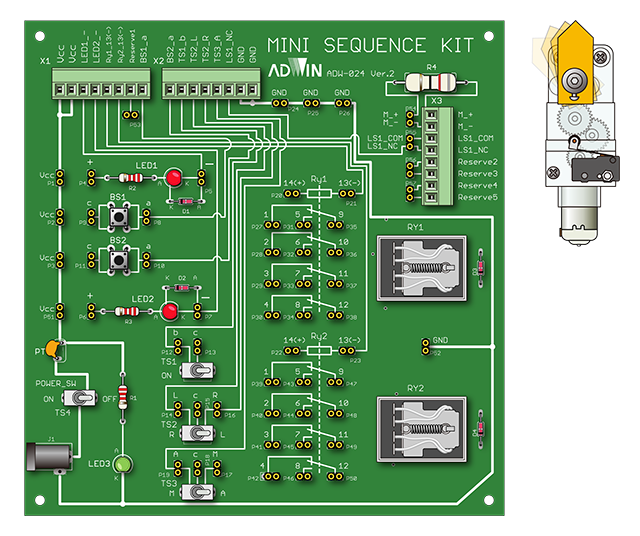 キットで学ぶ！シーケンス実習キットmini | アドウィン