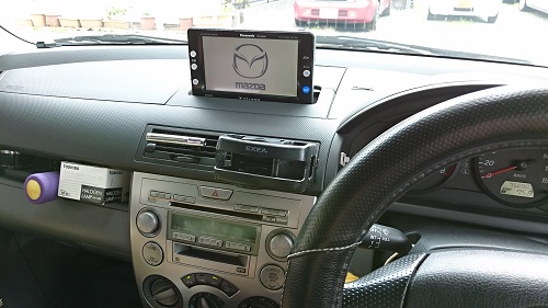 デミオ(DY型)でのエアコン流用2DINオーディオ化 | 見た目を変えずに音