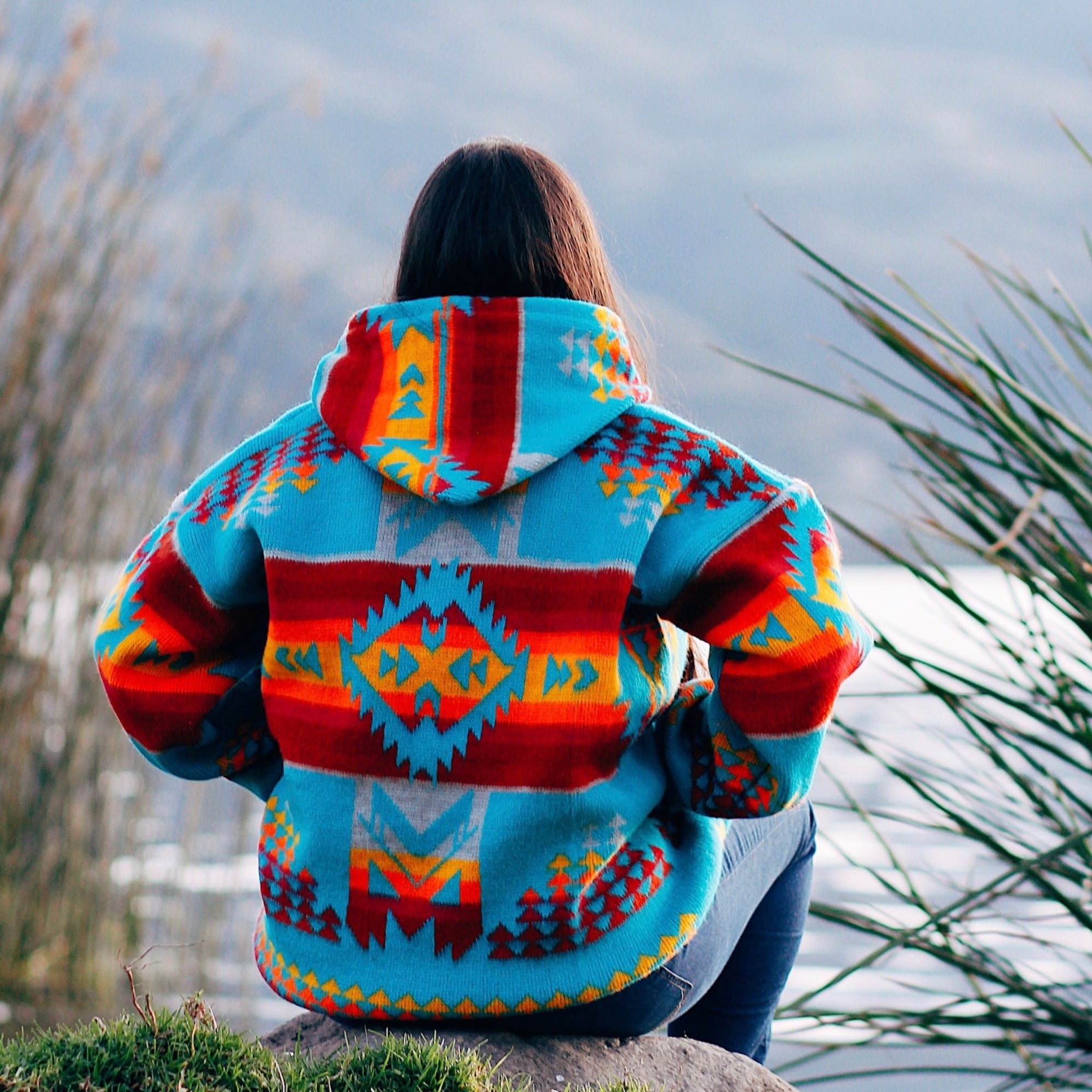 Hummingbird Wool Jacket – Amerinkas Native Art