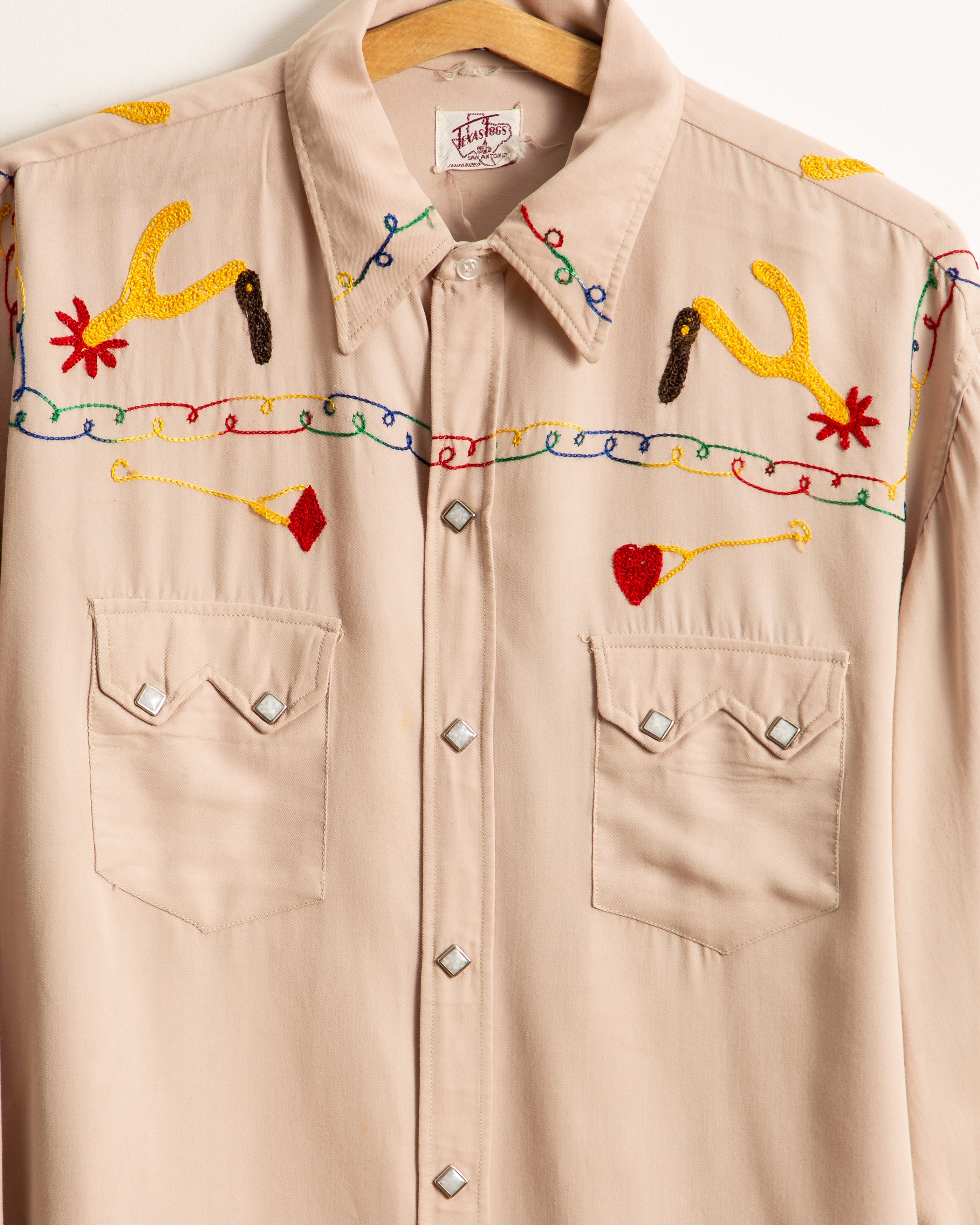 Vintage 40's Texas Togs Chain-Stitched Western Shirt – American