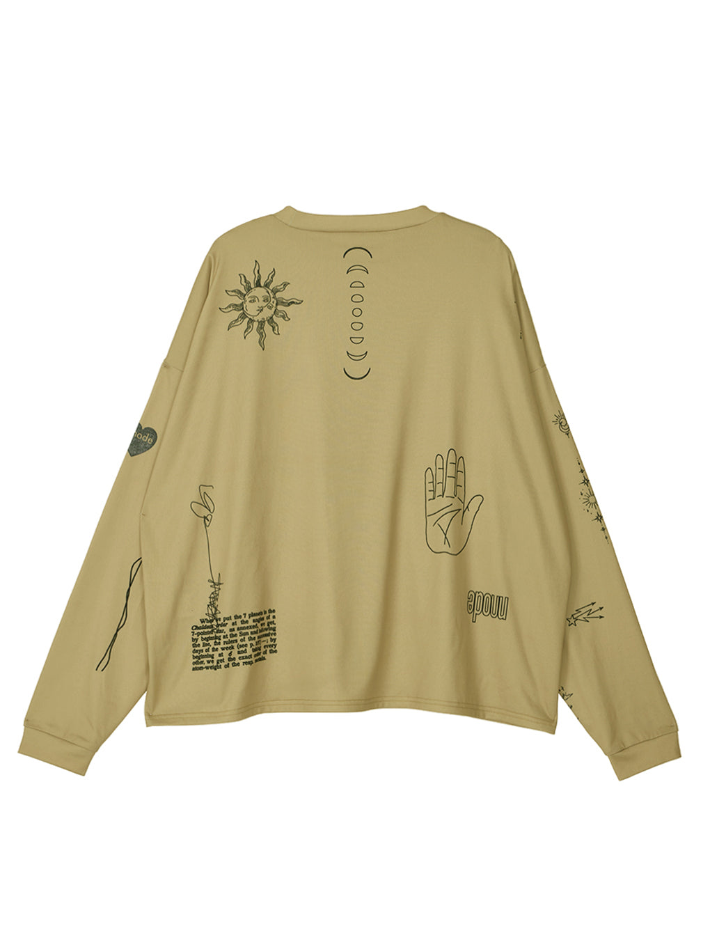 Ameri PLANET TATTOO LONG SLEEVE TOP