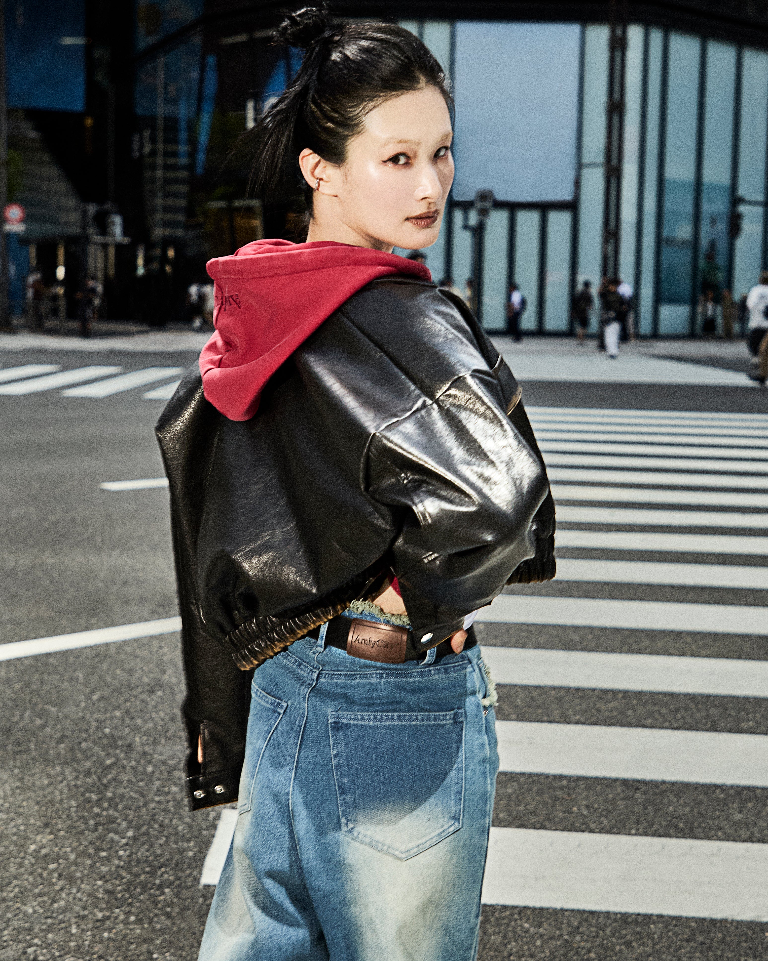 ダブルジップショートフーディー – AmlyCity