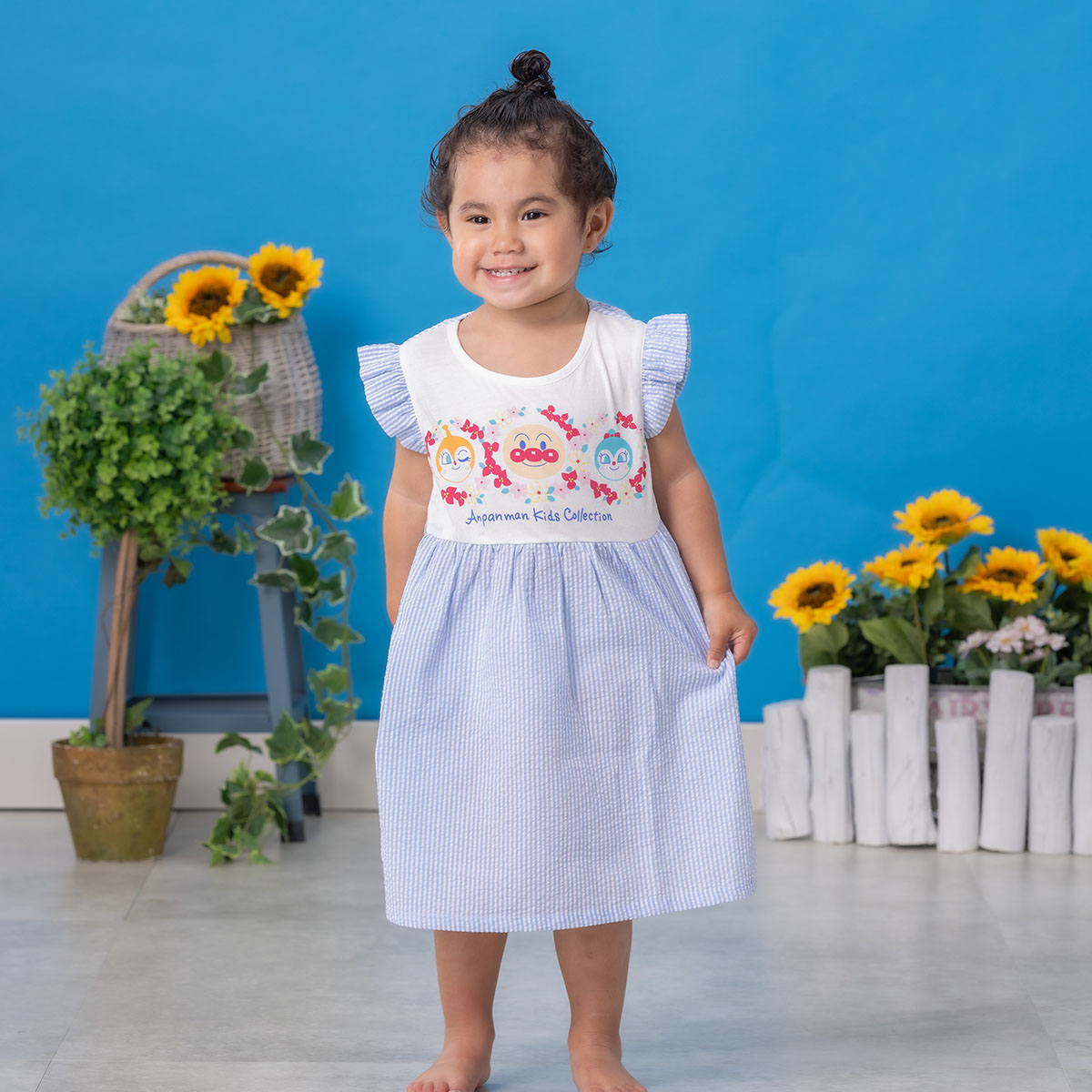 サッカーストライプ切替ワンピース｜アイテム｜アンパンマンキッズ