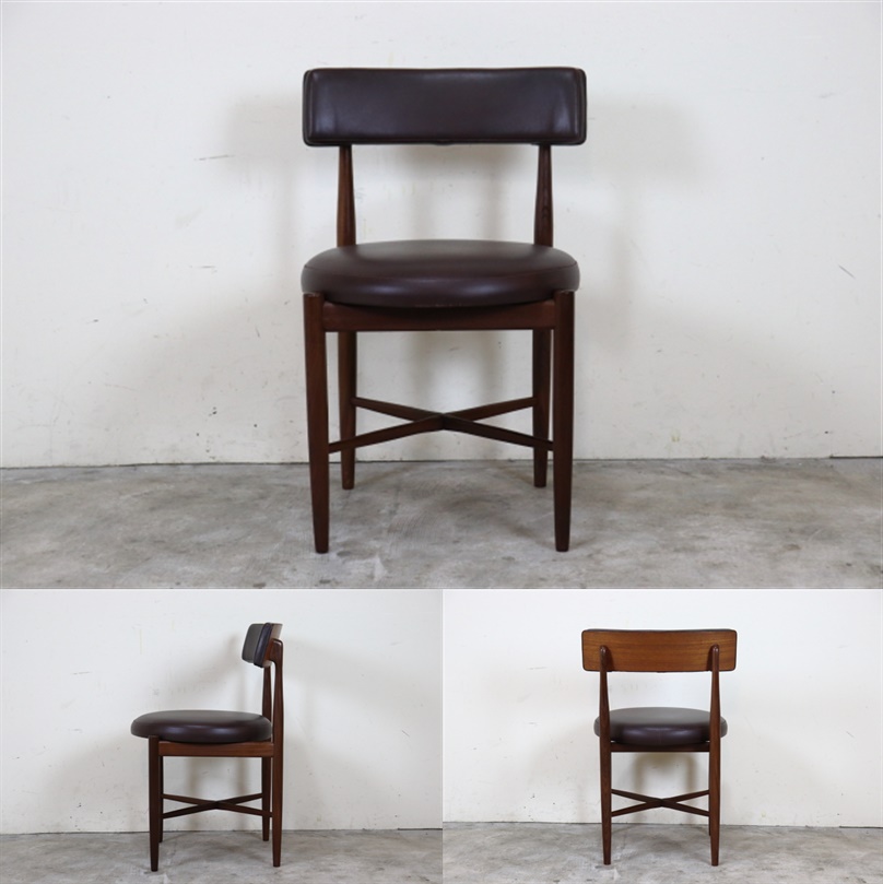 G-PLAN ジープラン ダイニングチェア ブラウン ち12-1