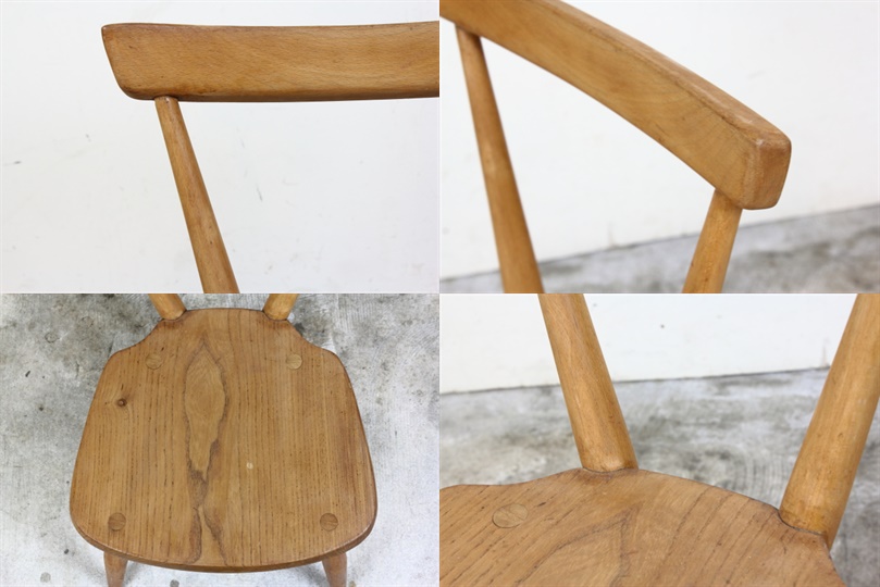 イギリスアーコール社 ercol スタッキングチェア（シングルバック 座面