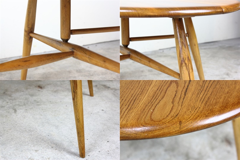 イギリス アーコール社 ercol コーヒーテーブル（ハーフムーンテーブル