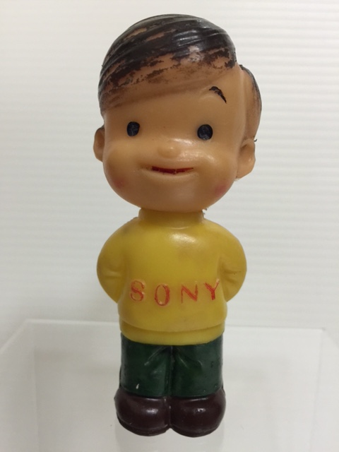 初代 SONY ソニー坊や ソフビ人形 10．0cm 当時物 非売品 企業物