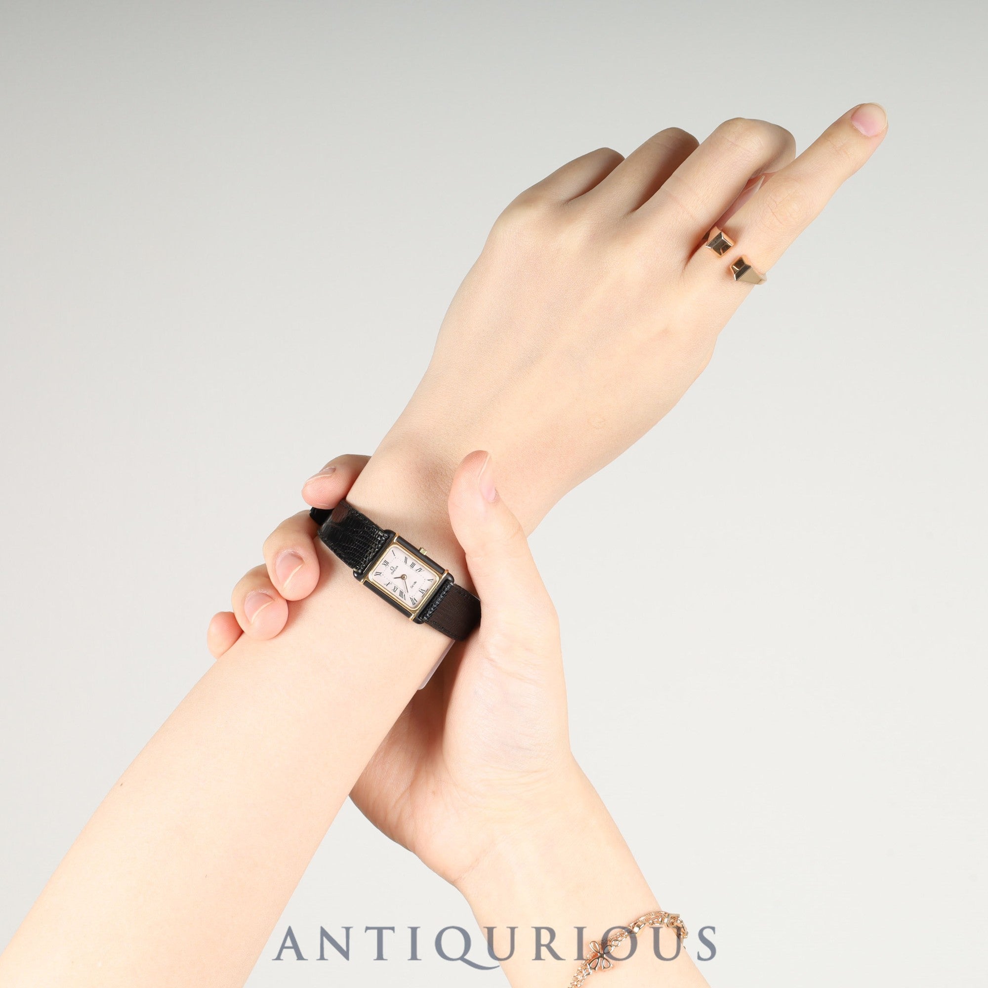 オメガ デ・ヴィル クォーツ Cal.1450 GP 純正革ベルト 純正尾錠（GP