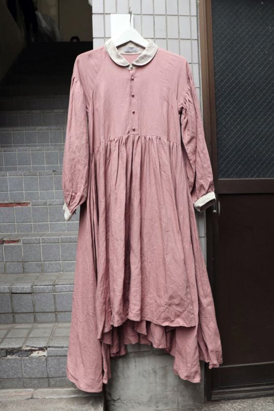 ha za ma ハザマ】経年真価のワンピース ピンク