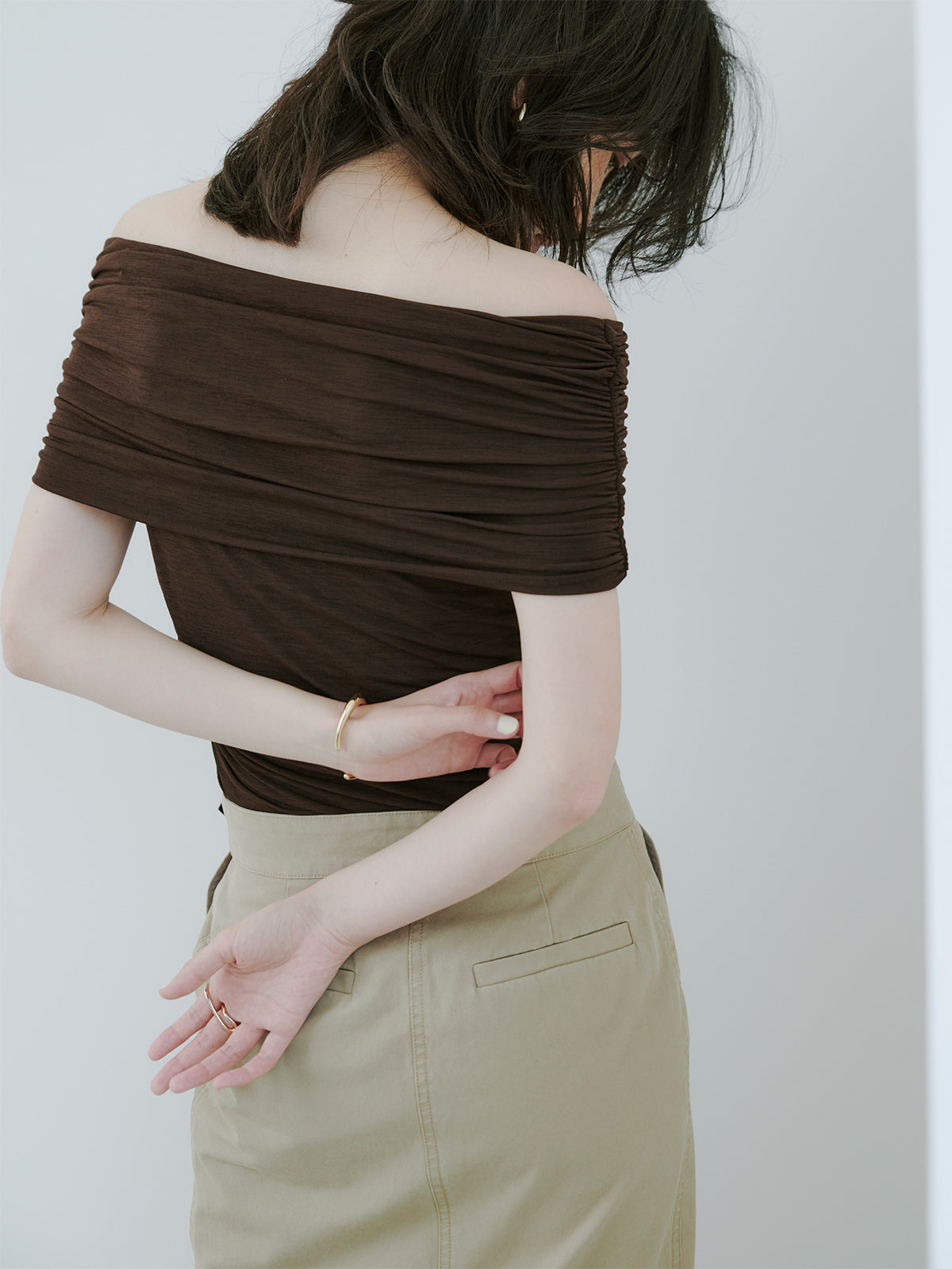 ベルテッドチノタイトスカート