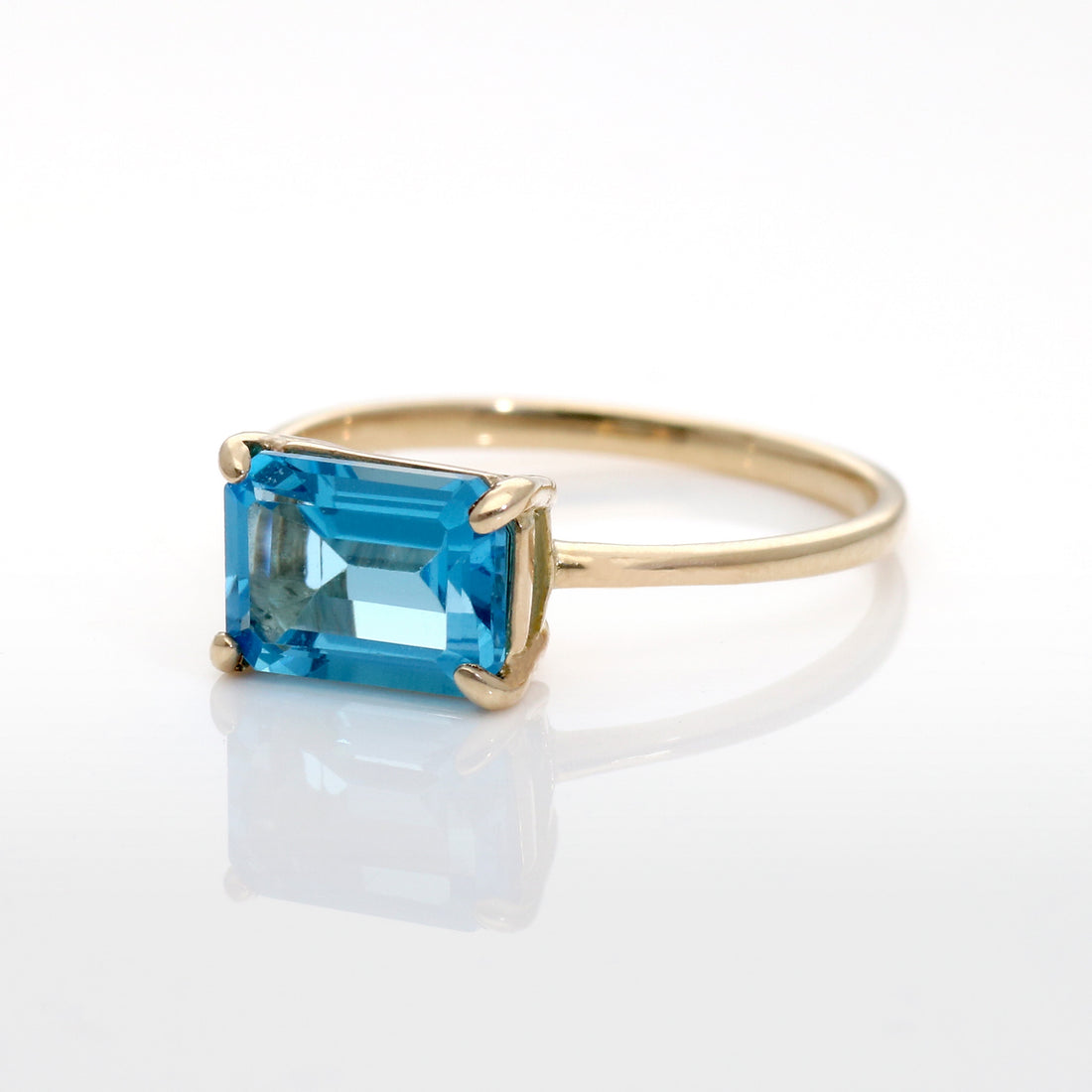 K10 ブルートパーズ オクタゴン リング – anybelle