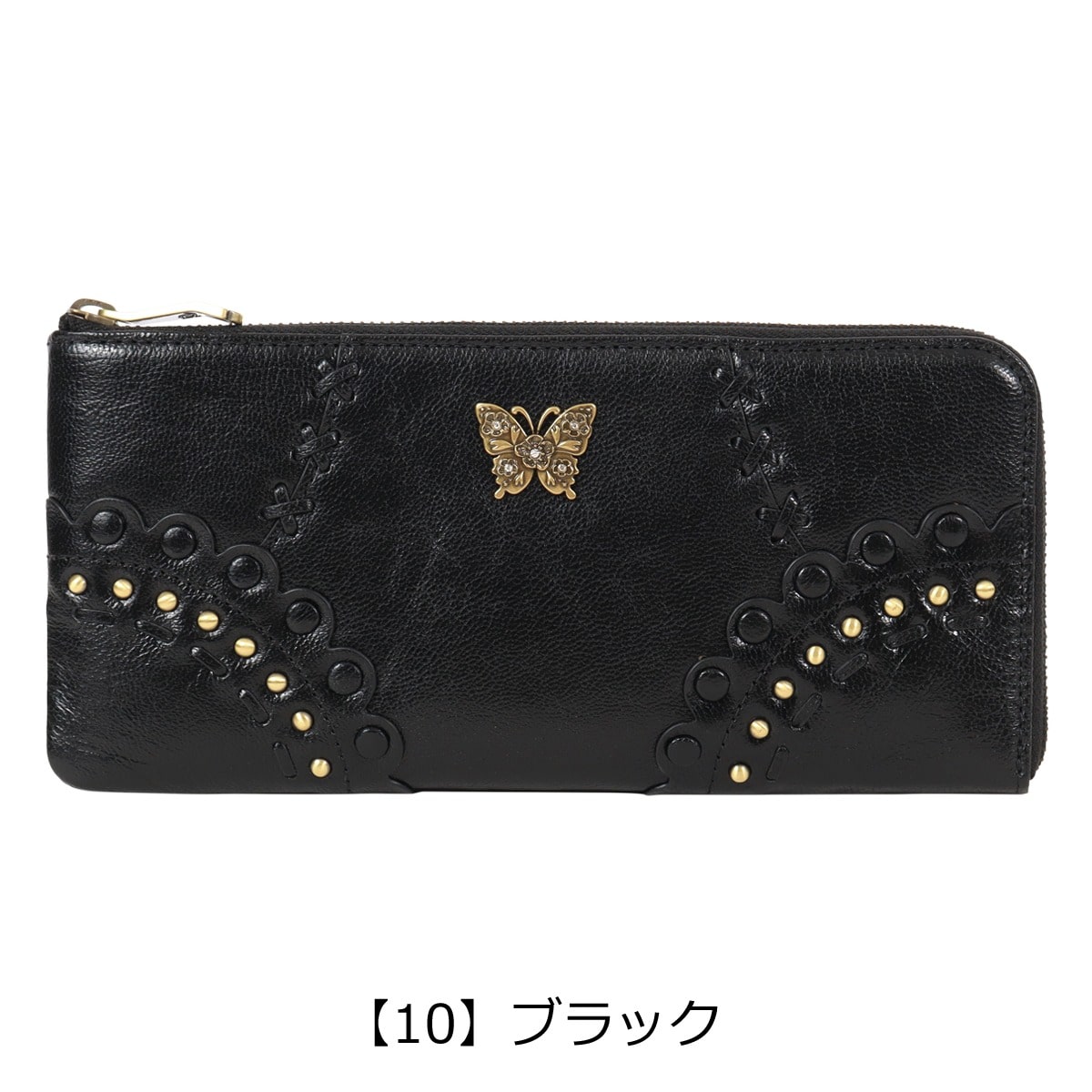 ANNA SUI アナスイ 長財布 318101 マチルダ ブラック(- ブラック