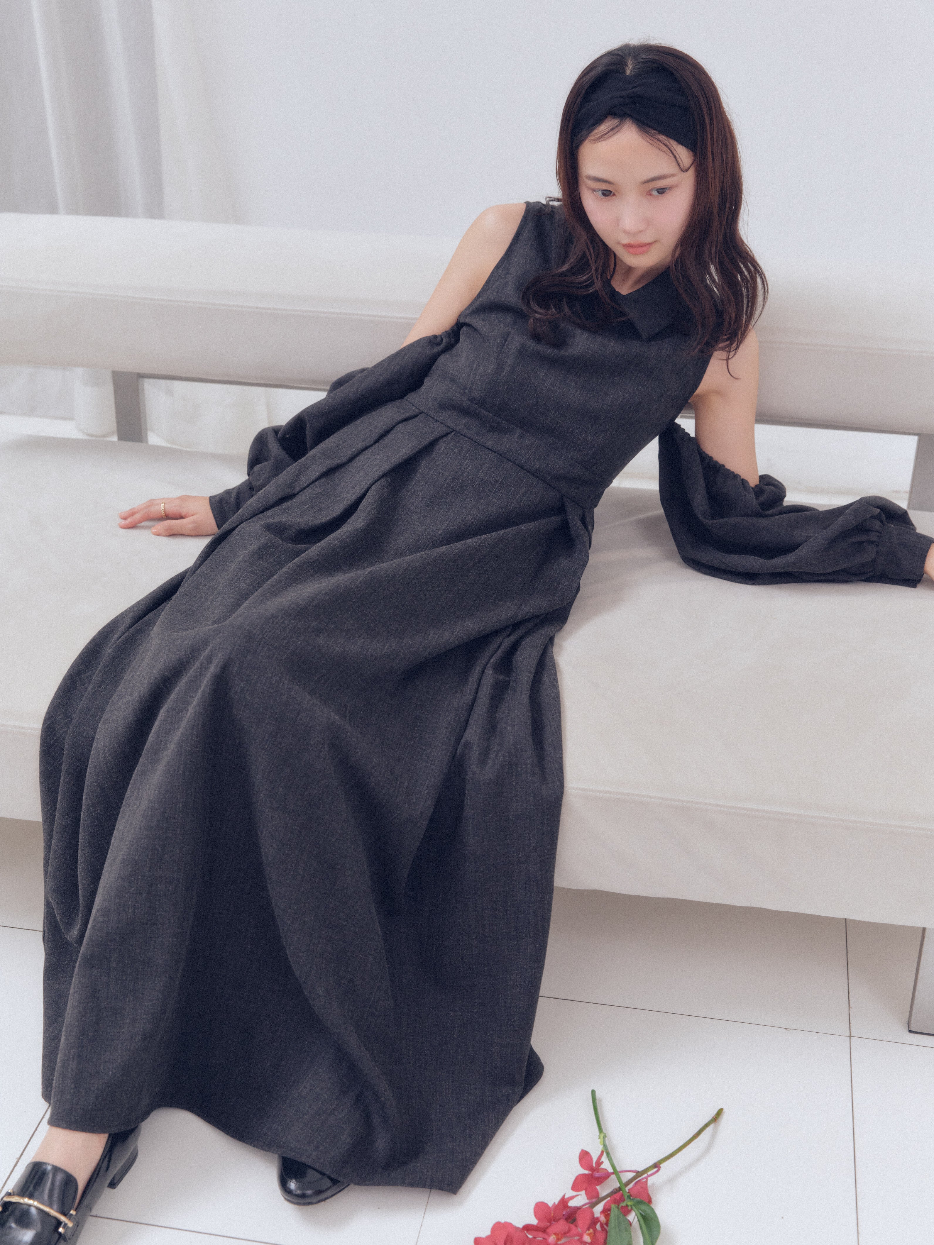 collar design puffy onepiece – andequal