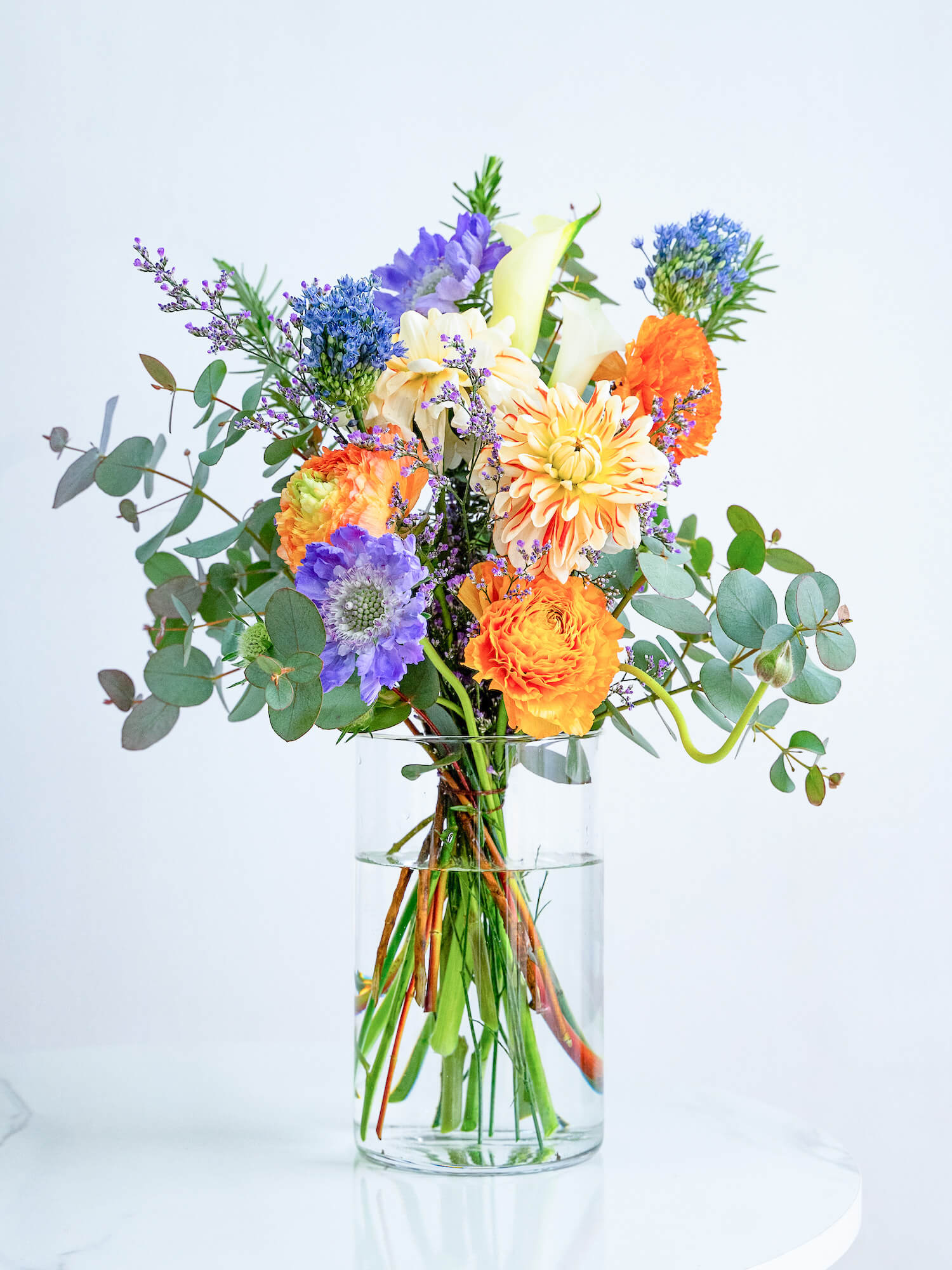 送別・お祝いなどに】セレブレイトブーケ - Cool Color MIX - | お花の