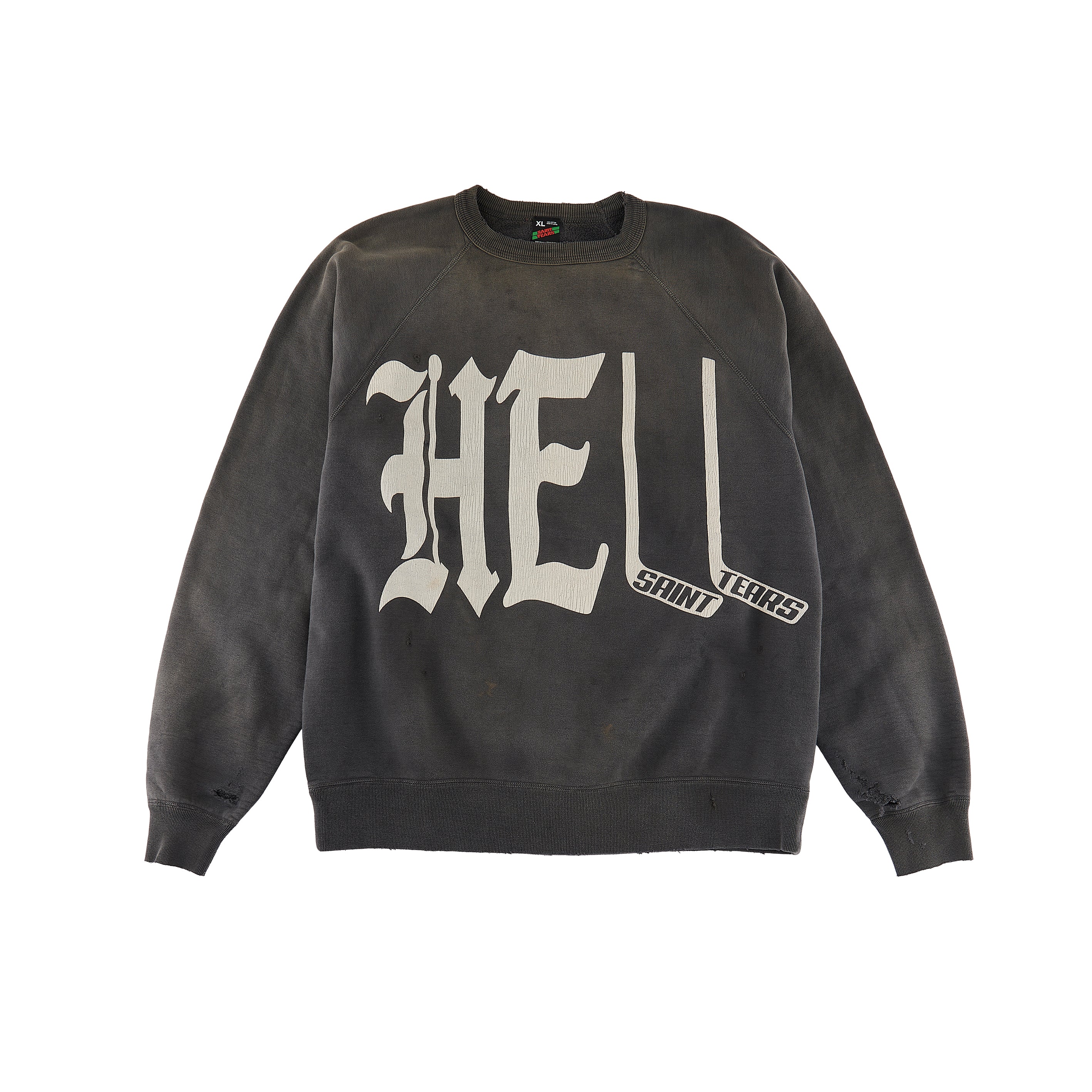 SAINT MICHAEL x DENIM TEARS RAGLAN SWEAT SHIRTS ' HELL ' / Saint