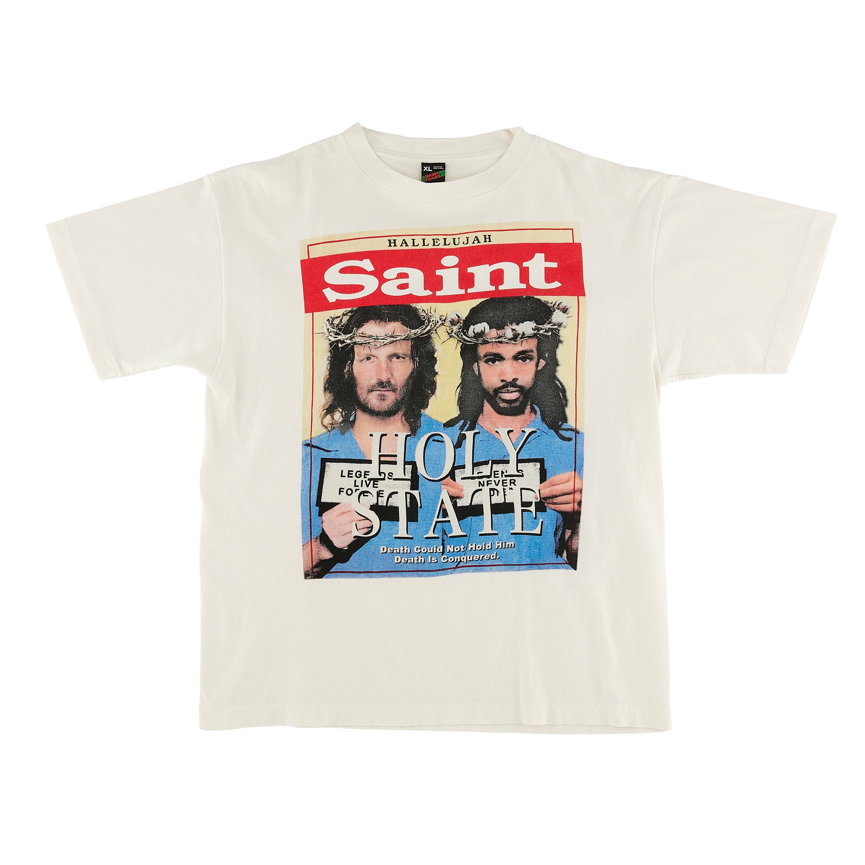 SAINT MICHAEL x DENIM TEARS T-SHIRTS 'HOLY STATE' -COLLABORATION-S