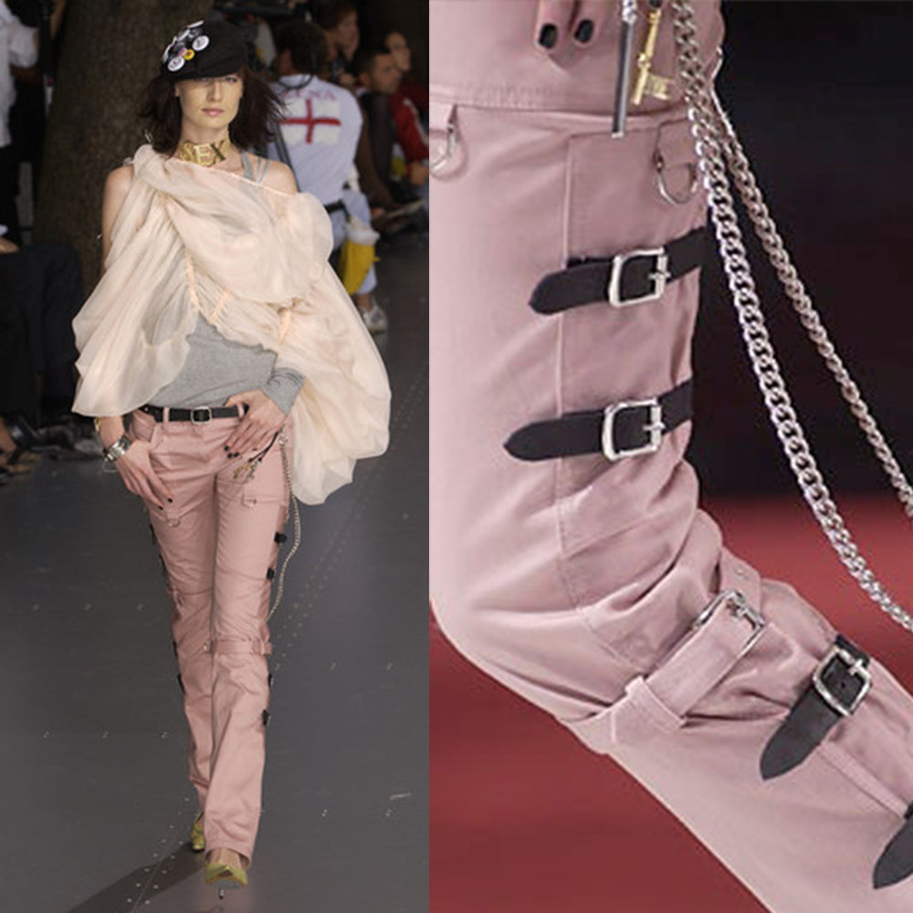 Dolce & Gabbana 2003 Runway Sex Bondage Pants - 38 – Angeles Vintage