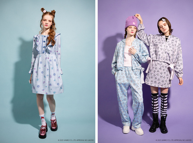 サンリオ」マイメロ＆クロミの、ガーリーワンピやユニセックスシャツ