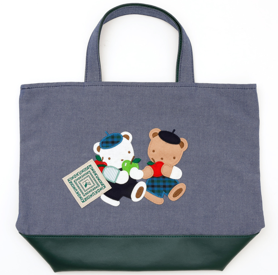 紀ノ国屋×ファミリア、初コラボのデニム生地バッグや巾着など4点