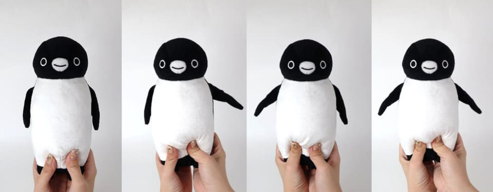 Suicaのペンギン」の羽がぱたぱた動くぬいぐるみ新発売。ポーズも自在