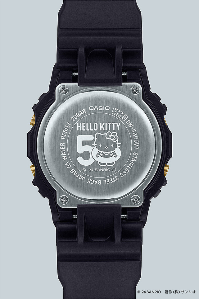 ハローキティ×G-SHOCK、50周年記念コラボウォッチ。リボンを「G」に