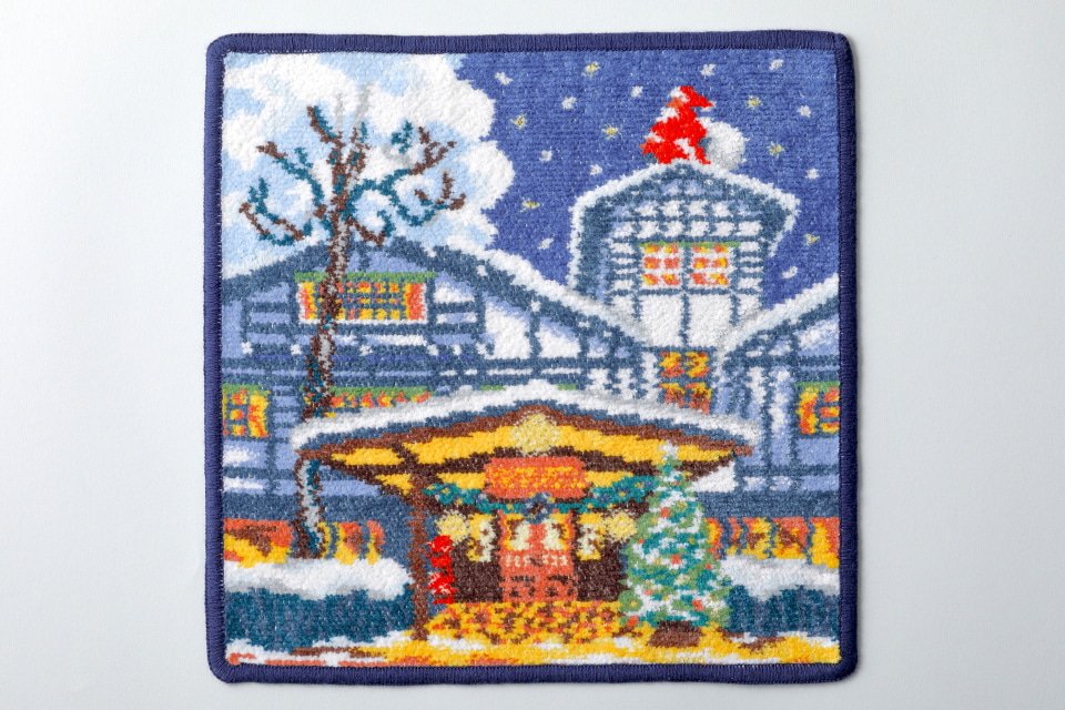 フェイラー 万平ホテル コラボ第2第3弾2枚 万平クリスマスハンカチ 新品未