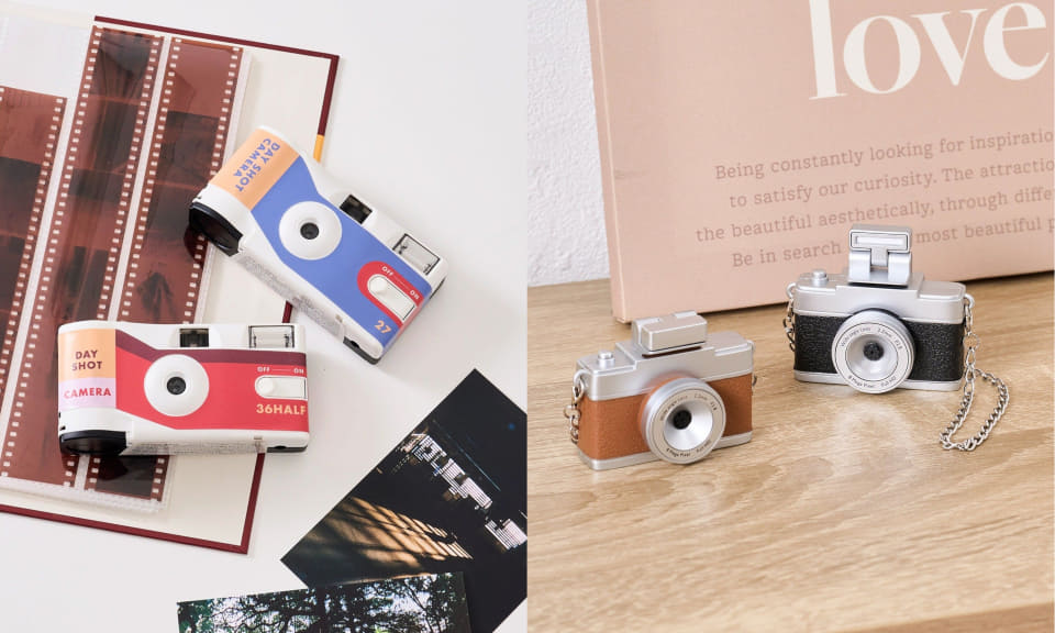 3COINS、新カメラシリーズ11月10日発売。使い切りフィルムカメラ
