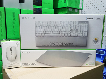Razerのデスクワーク向け入力デバイスが3製品、白いマウスやキーボード
