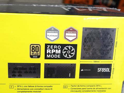 CORSAIRのフルプラグインSFX-L電源が2製品、1,000Wと850Wで12VHPWR