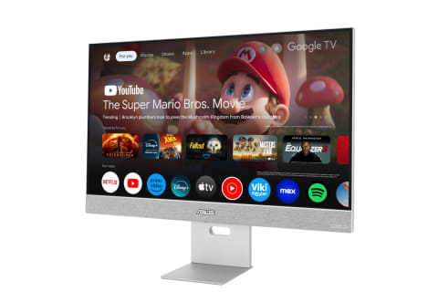 ASUSからGoogle TV内蔵27型4Kスマートモニター。au独占販売で約7万円
