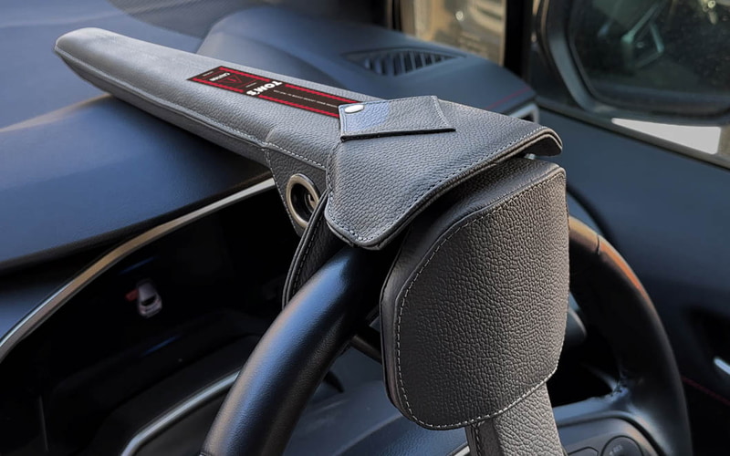 トムス、盗難を防ぐ「ステアリングロック」 トヨタ・レクサスの幅広い