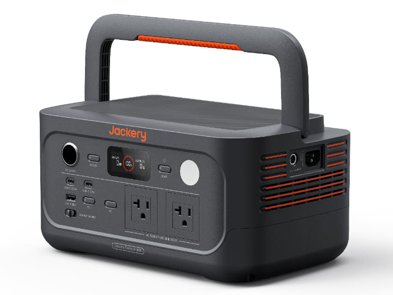 500Wで小型軽量、前面はA4程度の大きさ Jackeryの新ポータブル電源
