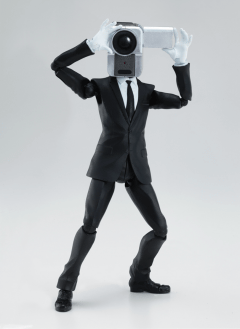 NO MORE 映画泥棒」の「カメラ男」と「パトランプ男」が可動フィギュア