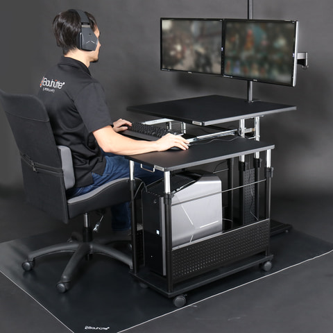 Bauhutte、ゲーミングデスク4点の在庫が復活！ 「昇降式L字デスク」や