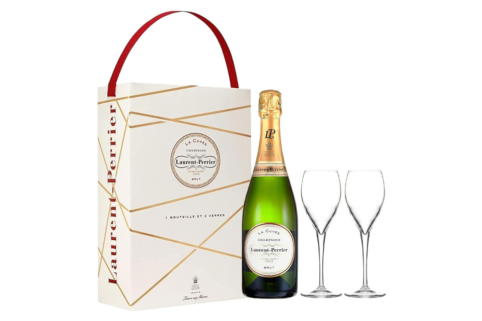 Amazon、シャンパン「ローラン・ペリエ ラ・キュベ」とグラスのギフト