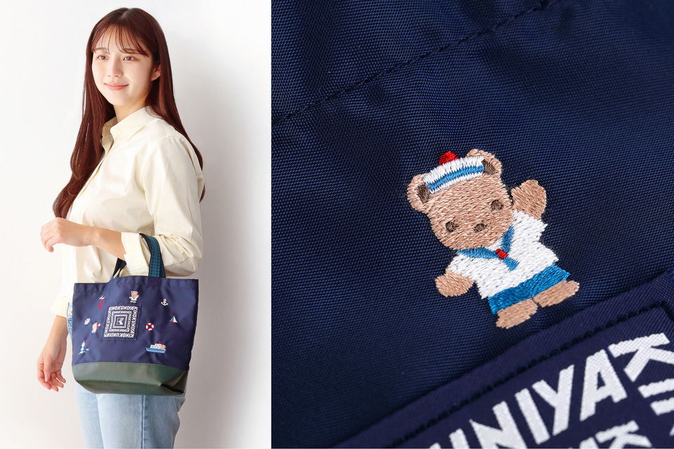 紀ノ国屋「ファミリア」コラボのバッグ限定発売。マリンルックの