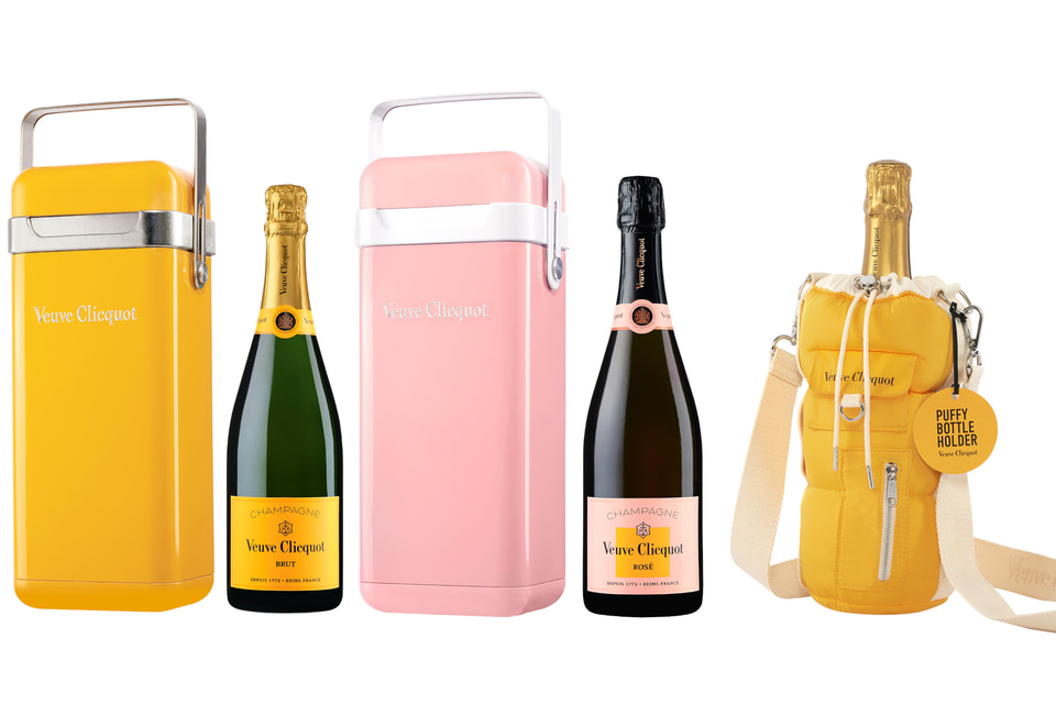 ヴーヴ・クリコ、シャンパーニュにクーラー/ホルダーが付いたホリデー