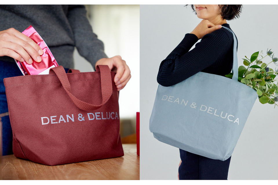 DEAN & DELUCA「チャリティートートバッグ」レッドビーンズ/スノー