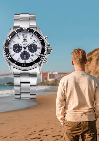 オリエント マコ、初のソーラー発電・クロノグラフ - Impress Watch
