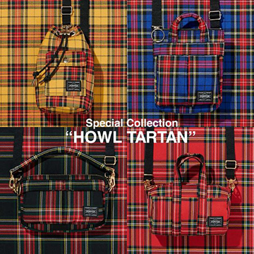 PORTER、人気アイテムをミニサイズ・チェック柄にした「ハウルタータン