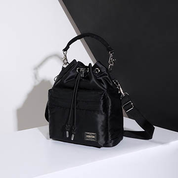 PORTER、巾着袋風「バルーンサック」にブラック・ロイヤルブルー